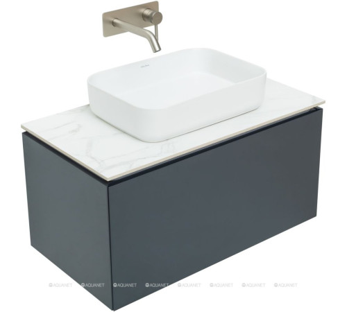 Тумба под раковину Allen Brau INFINITY 85 см 1+1 антрацит матовый 1.21002.AM