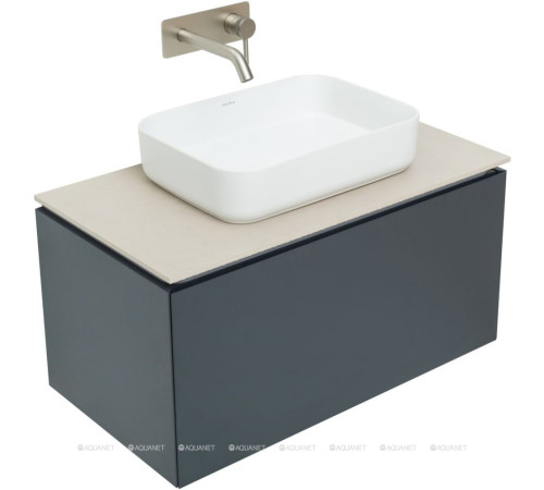 Тумба под раковину Allen Brau INFINITY 85 см 1+1 антрацит матовый 1.21002.AM