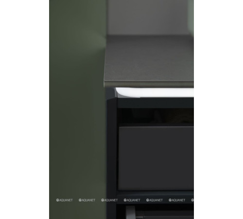Тумба под раковину Allen Brau INFINITY 85 см 1+1 антрацит матовый 1.21002.AM
