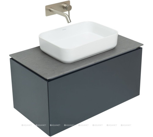 Тумба под раковину Allen Brau INFINITY 85 см 1+1 антрацит матовый 1.21002.AM