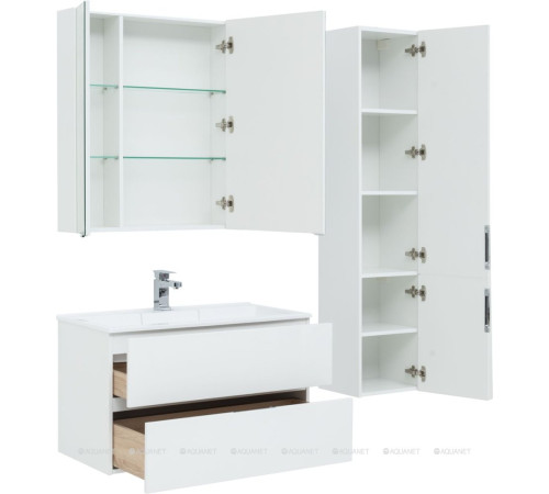 Тумба под раковину Aquanet Алвита 90 белый 00235340