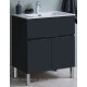 Тумба под раковину Aquanet Алвита New 70 напольная 1 ящик 2 двери антрацит 00303900