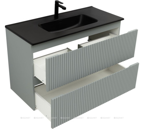 Тумба под раковину Aquanet Джейн 100 Flat мисти грин 00335436