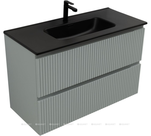 Тумба под раковину Aquanet Джейн 100 Flat мисти грин 00335436