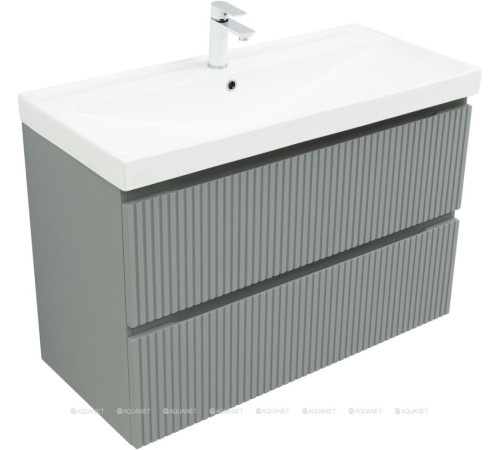 Тумба под раковину Aquanet Джейн 100 Flat мисти грин 00335436