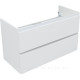 Тумба под раковину Aquanet Эмбер 105 2 ящика белый матовый 00330469