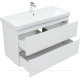 Тумба под раковину Aquanet Эмбер 105 2 ящика белый матовый 00330469