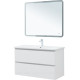 Тумба под раковину Aquanet Эмбер 105 2 ящика белый матовый 00330469