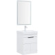 Тумба под раковину Aquanet Ирис new 50 подвесная 1 ящик 2 фасада белый глянец 00310147