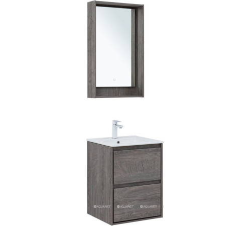 Тумба под раковину Aquanet Милан 50 дуб рошелье 00336371