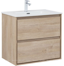 Тумба под раковину Aquanet Милан 70 см дуб светлый подвесная 00336383