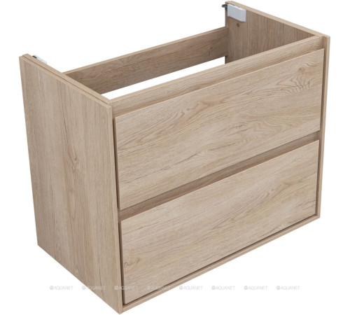 Тумба под раковину Aquanet Милан 80 см дуб светлый подвесная 00336384