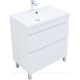 Тумба под раковину Aquanet Нота New 75 напольная 2 ящика белый глянец 00344144