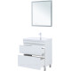 Тумба под раковину Aquanet Нота New 75 напольная 2 ящика белый глянец 00344144