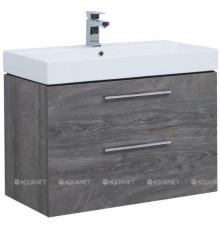 Тумба под раковину Aquanet Nova 85 2 ящика Slim Synergy дуб рошелье 00249921