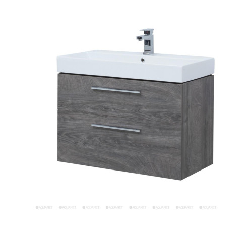 Тумба под раковину Aquanet Nova 85 2 ящика Slim Synergy дуб рошелье 00249921