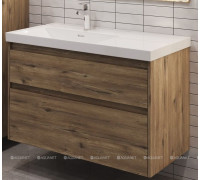 Тумба под раковину Aquanet Nova Lite 2.0 100 L 2 ящика дуб рустикальный 00346320