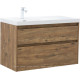 Тумба под раковину Aquanet Nova Lite 2.0 100 L 2 ящика дуб рустикальный 00346320