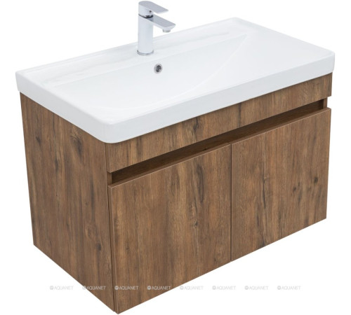 Тумба под раковину Aquanet Оптима 80 дуб рустикальный 00344797
