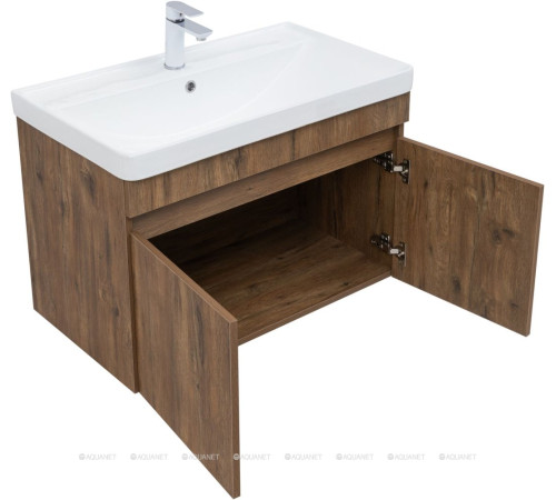 Тумба под раковину Aquanet Оптима 80 дуб рустикальный 00344797