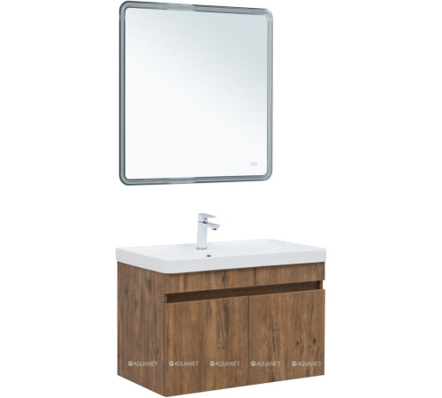 Тумба под раковину Aquanet Оптима 80 дуб рустикальный 00344797