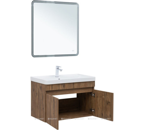 Тумба под раковину Aquanet Оптима 80 дуб рустикальный 00344797