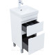 Тумба под раковину напольная Aquanet Слим 40 2 ящика белый сатин 00346040