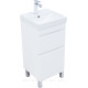 Тумба под раковину напольная Aquanet Слим 40 2 ящика белый сатин 00346040