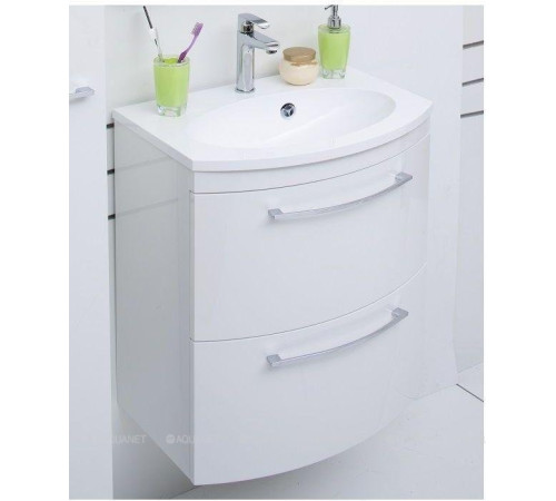 Тумба под раковину De Aqua Лонг 60 белая 167119