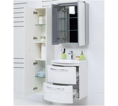 Тумба под раковину De Aqua Лонг 60 белая 167119