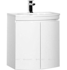 Тумба под раковину De Aqua Токката 60 белый 2 распашные двери 167128