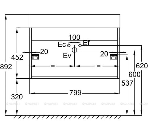 Тумба под раковину Jacob Delafon Vivienne 80 см дуб давос натуральный EB1667-E75-E75