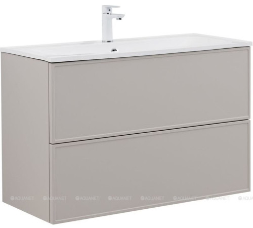 Тумба с раковиной Aquanet Арт 100 бежевый 00345814