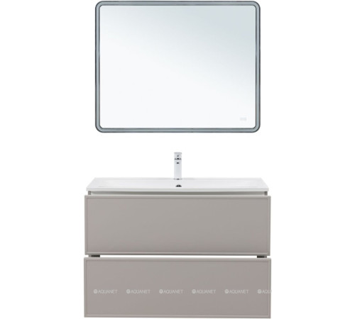 Тумба с раковиной Aquanet Арт 100 бежевый 00345814