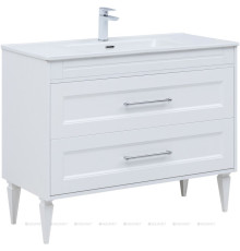 Тумба с раковиной Aquanet Бостон new 100 (Flat) белый сатин 00345363