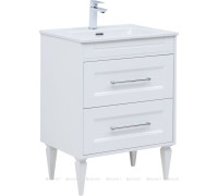 Тумба с раковиной Aquanet Бостон new 60 Flat белый сатин 00345364