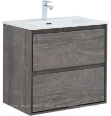 Тумба с раковиной Aquanet Милан 70 дуб рошелье 00340158