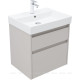 Тумба с раковиной Aquanet Nova Lite 2.0 60 2 ящика бежевый 00348187