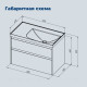 Тумба с раковиной Aquanet Nova Lite 2.0 90 R 2 ящика дуб рустикальный 00365928