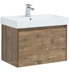 Тумба с раковиной Aquanet Nova Lite 75 1+1 ящик дуб рустикальный 00254696
