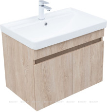 Тумба с раковиной Aquanet Оптима 70 дуб светлый 00345357