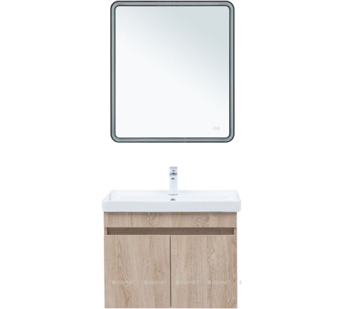 Тумба с раковиной Aquanet Оптима 70 дуб светлый 00345357
