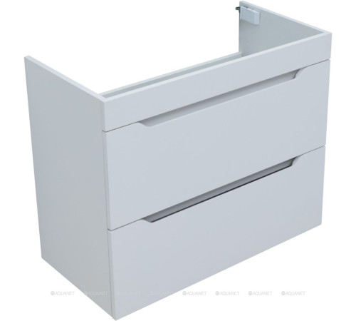 Тумба с раковиной Aquanet Практика 80 2 ящика белый матовый 00335760