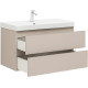 Тумба с раковиной Aquanet Вега 2.0 90 бежевая 2 ящика с раковиной Ирис 00344753