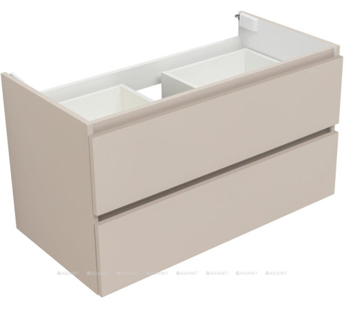 Тумба с раковиной Aquanet Вега 2.0 90 бежевая 2 ящика с раковиной Ирис 00344753