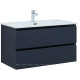 Тумба с раковиной Aquanet Вега 2.0 90 маренго 2 ящика с раковиной Flat 00344760