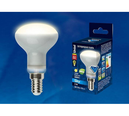 Лампа светодиодная Uniel FR PLS02WH E14 6Вт 3000K UL-00001491
