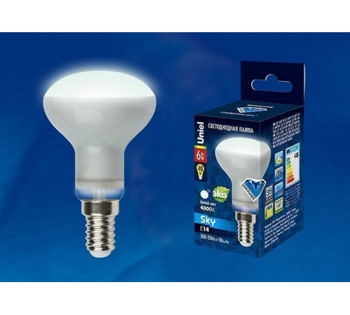 Лампа светодиодная Uniel FR PLS02WH E14 6Вт 4000K UL-00001492