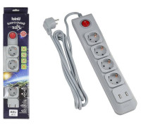 Удлинитель с выключателем Uniel S-Gsl5-3U UL-00001761