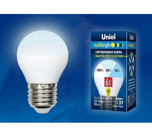 Лампа светодиодная Uniel MB PLM11WH E27 6Вт 4000K UL-00002378